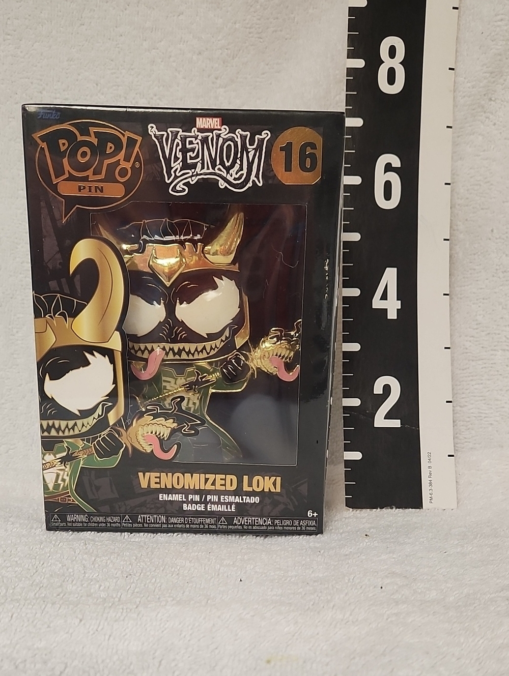Funko Marvel Venomized Loki Enamel Brooch - Black, Gold, Green, Pink